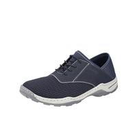 Slip-On Sneaker RIEKER Gr. 43, blau (dunkelblau) Herren Schuhe Stoffschuhe Loafer, Slipper, Freizeitschuh mit sportlicher Laufsohle (97142132-43)