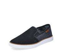 Rieker Herren Slipper B2265, Männer Slip On,freitzeitschuhe,offener einschlupf,Mokassins,Halbschuhe,Schlupfschuhe,Loafer,blau (14),44 EU / 9.5 UK