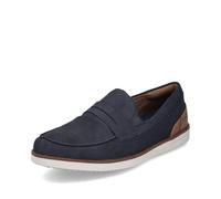 Rieker Herren Slipper B2350, Männer Slip On,Slip-ons,Slides,Schlupfschuhe,schluepfschuhe,Loafer,College Schuhe,Anzugschuhe,blau (14),43 EU / 9 UK