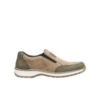 Rieker Herren Slipper Beige, Herren, Größe: 44, Material: Kunstleder/Textil