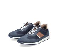 Rieker Herren-Slipper Blau-Braun-Beige 44