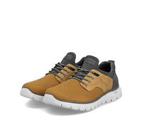 Rieker Herren Slip-On Sneaker B6652, Männer Halbschuhe,straßenschuhe,Strassenschuhe,Freizeitschuhe,Turnschuhe,gelb Kombi (68),43 EU / 9 UK