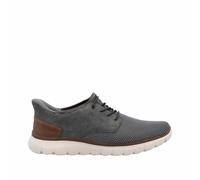 Rieker Sneaker Ready2GO – Slip-On Halbschuh Herren, Lederimitat/Textil, Grau/Braun, Gr. 44