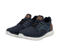 Rieker Herren Low-Top Sneaker B6652, Männer Halbschuhe,Strassenschuhe,Sportschuhe,Freizeitschuhe,Turnschuhe,Laufschuhe,blau (14),45 EU / 10.5 UK