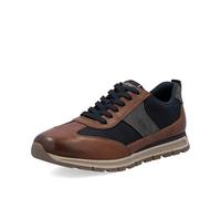 Rieker Sneaker 95535220-44 Herren, Glattleder/Textil, cognac/dunkelblau/grau, Gr. 44