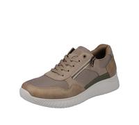 Schnürschuh RIEKER Gr. 43, beige (beige, taupe) Herren Schuhe Halbschuhe mit MemoSoft Ausstattung (59313746-43)
