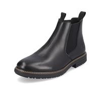 Rieker Herren Chelsea Boots Schwarz, Herren, Größe: 46, Material: Glattleder/Textil