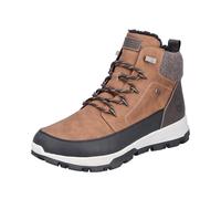 Winterboots RIEKER, Herren, Gr. 40, braun (braun, kombiniert), Lederimitat, Textil, sportlich, Schuhe, mit wasserabweisender Rieker-TEX-Ausstattung (60638128-40) braun, kombiniert