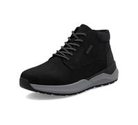 Sneakerboots RIEKER, Herren, Gr. 42, schwarz, Nubukleder, casual, Schuhe, Schnürboots, High Top Sneaker, Stiefelette mit riekerTEX-Membran (17659028-42) schwarz
