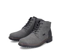 Rieker Herren-TEX-Schnürstiefel gefüttert Grau-Schwarz 43