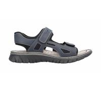 Rieker Herren Trekkingsandalen Blau, Herren, Größe: 45, Material: Kunstleder/Textil
