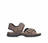 Rieker Herren Trekkingsandalen Braun, Herren, Größe: 40, Material: Kunstleder/Textil