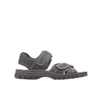 Rieker Herren Trekkingsandalen Schwarz, Herren, Größe: 42, Material: Kunstleder/Textil