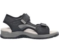 Rieker Herren Trekkingsandalen Schwarz, Herren, Größe: 45, Material: Kunstleder/Textil