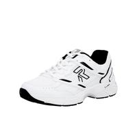 Sneaker RIEKER SPORT, Herren, Gr. 42, weiß, schwarz, Lederimitat, Textil, Schuhe Sneaker, Freizeitsneaker, Halbschuh, Ugly-Schnürer in bequemer Form (81511400-42)