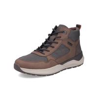 Winterboots RIEKER, Herren, Gr. 43, dunkelbraun, Lederimitat, Textil, Schuhe, Schnürboots, Casual High Top Sneaker mit TEX-Membran (51480535-43) dunkelbraun