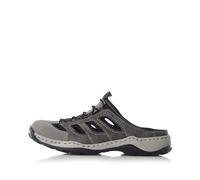 Rieker Herrenschuhe Clogs cement/rauch/schwarz cement/rauch/schwarz - Gr. - 40