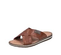 Rieker Herrenschuhe Pantoletten amaretto/kaffee kaffee - Gr. - 43