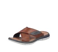 Rieker Herrenschuhe Pantoletten amaretto/smoke smoke - Gr. - 40
