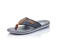 Rieker Herrenschuhe Pantoletten mandel/navy/navy/schwarz mandel/navy/schwarz - Gr. - 42