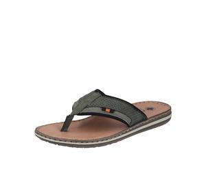 Rieker Herrenschuhe Pantoletten moor/pesto/schwarz moor/pesto/schwarz - Gr. - 45