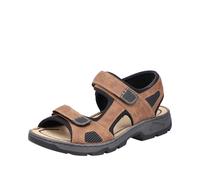 Rieker Herrenschuhe Sandalen mandel/schwarz/grau-schwarz/schwarz mandel/schwarz/grau-schwarz - Gr. - 44