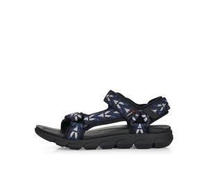 Rieker Herrenschuhe Sandalen pazififk/schwarz schwarz - Gr. - 46