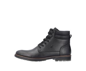 Rieker Herrenschuhe Schnürboots nero/schwarz/schwarz schwarz - Gr. - 40