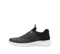 Rieker Herrenschuhe Slipper grau-melange/schwarz/schwarz/schwarz/ama grau-melange/schwarz - Gr. - 44