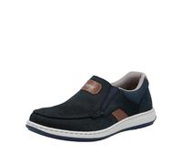 Rieker Herren Slipper 17368, Männer Slip On,lose Einlage,offener einschlupf,Mokassins,Halbschuhe,Schlupfschuhe,Loafer,blau (14),47 EU / 12 UK