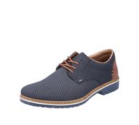 Rieker Schnürschuh 29175707 Herren Größe 46 Blau (dunkelblau/braun) Lederimitat mit Perforation