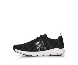 Rieker Herrenschuhe Sportliche Schnürer schwarz/schwarz/bianco/platin schwarz/bianco - Gr. - 45