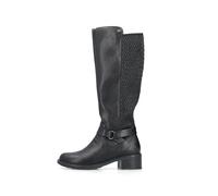 Stiefel RIEKER "Rieker Stiefel Lederimitat", Damen, Gr. 37, schwarz, Lederimitat, Schuhe Stiefel (90171832-37) schwarz