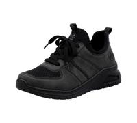Slip-On Sneaker RIEKER, Damen, Gr. 42, anthrazit, schwarz, Lederimitat, Textil, Schuhe, Schlupfschuh, Halbschuh, Freizeitsneaker, weiche MemoSoft-Innensohle, Topseller (95094703-42) anthrazit, schwarz