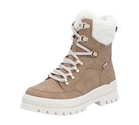 Rieker Evolution Damen Schnürstiefeletten W2174, Frauen Stiefeletten, lose Einlage, wasserabweisend, riekerTEX,warm,Boots,beige (20),38 EU / 5 UK