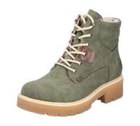 Winterstiefelette RIEKER, Damen, Gr. 37, grün (khaki), Nubuklederimitat, unifarben, modisch, Schuhe, Winterboots, Schnürboots mit wasserabweisender riekerTEX-Membran (96730331-37) khaki