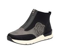 Slip-On Sneaker RIEKER Gr. 36, schwarz (schwarz, grau) Damen Schuhe (64106236-36) schwarz, grau