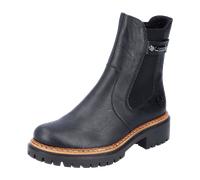 Rieker Damen Chelsea Boots 72690, Frauen Stiefeletten,halbstiefel,kurzstiefel,uebergangsschuhe,uebergangsstiefel,hoch,schwarz (00),40 EU / 6.5 UK
