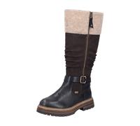 HWK Damen Stiefel schwarz/nougat/wood - Gr. - 41