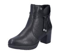Stiefelette RIEKER, Damen, Gr. 42, schwarz, Lederimitat, unifarben, klassisch, Schuhe, Businessstiefelette, Blockabsatz, Boots in schmler Form (38529654-42) schwarz