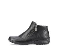 Rieker HWK Damen Stiefeletten Slipper gefüttert schwarz 38