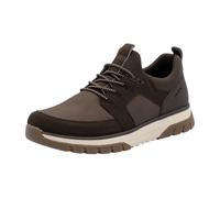 Slip-On Sneaker RIEKER, Herren, Gr. 46, braun (dunkelbraun), Lederimitat, Textil, sportlich, Schuhe, Slipper, Schlupfschuh, Halbschuh mit weicher MemoSoft-Innensohle (82464240-46) dunkelbraun