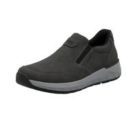 Slipper RIEKER, Damen, Gr. 42, grau, Lederimitat, unifarben, Schuhe Slipper, Schlupfschuh, Halbschuh, Slip-on Sneaker mit Ziernähte (99235630-42) grau