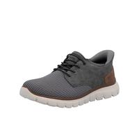 Rieker Slip-On Sneaker Ready2GO, Herren Gr. 47, Lederimitat/Textil, sportlich, grau/braun
