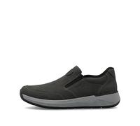 Rieker Slipper 11550 Herren Grau Lederimitat Ziernähte Größe 46