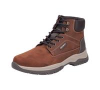 Winterboots RIEKER, Herren, Gr. 40, nussbraun, dunkelbraun, Lederimitat, Nubukleder, Schuhe Winterboots, Schnürboots, Stiefelette, Outdoorboots mit Innenreißverschluss (46787903-40) nussbraun, dunkelb