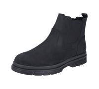 Rieker Herren Stiefel F7051 – Chelseaboot, Nubukleder, Soft-Einlage – Schwarz Größe 42