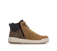 Schnürstiefelette RIEKER "Rieker Stiefelette Leder", Herren, Gr. 46, braun (beige, braun), Leder, casual, Schuhe (43450711-46) beige, braun
