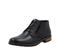 Schnürstiefelette RIEKER, Herren, Gr. 42, schwarz, Glattleder, unifarben, klassisch, Schuhe, Business-Stiefelette, Klassik-Boots in eleganter Optik (51113508-42) schwarz