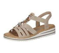 Rieker Damen Riemchen-Sandalen V0649-62 Weite Schmal Pull-on Kunstleder Ginger / 62 40 EU